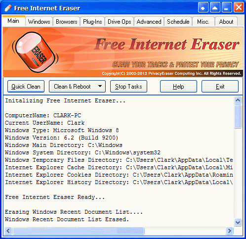 Free Internet Eraser 4.0