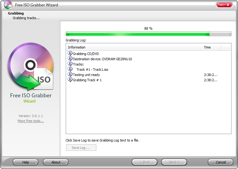 Free ISO Grabber Wizard 3.6.8