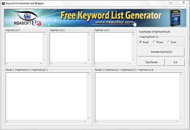 Free Keyword List Generator 1.2.8