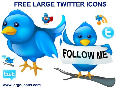 Free Large Twitter Icons 2011.1