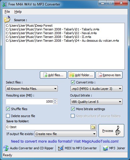 Free M4A to MP3 Convertor 2.5.9