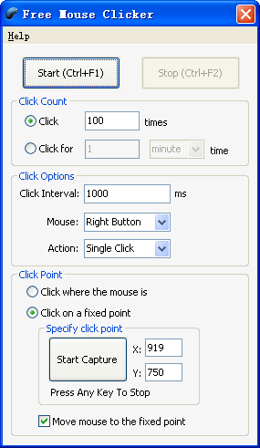 Free Mouse Clicker 2.2.7.4