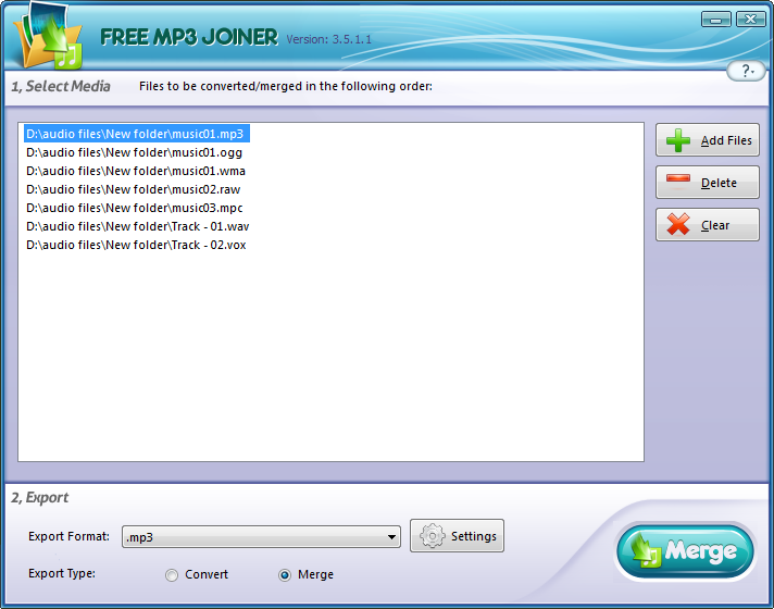 Free MP3 Joiner 4.3.5