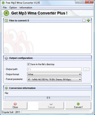 Free mp3 Wma Converter 2.1