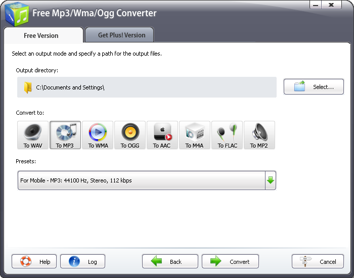 Free Mp3/Wma/Ogg Converter 9.5.4
