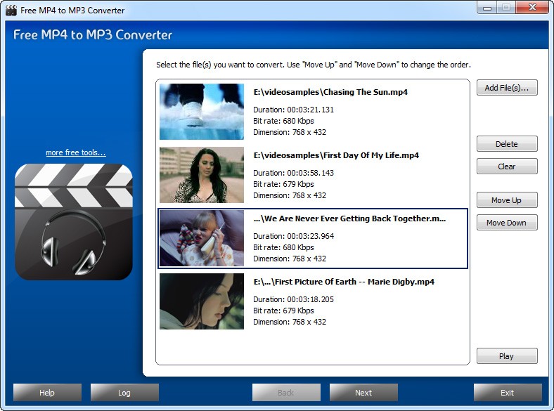 Free MP4 to MP3 Converter 4.1.3