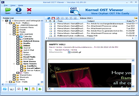 Free Outlook OST Viewer 10.09.01