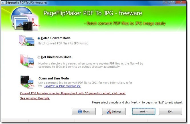 Free PageFlipMaker PDF to JPG 1.0