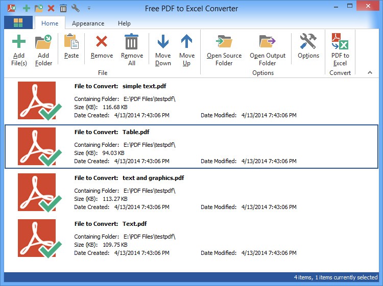Free PDF to Excel Converter 7.2.4