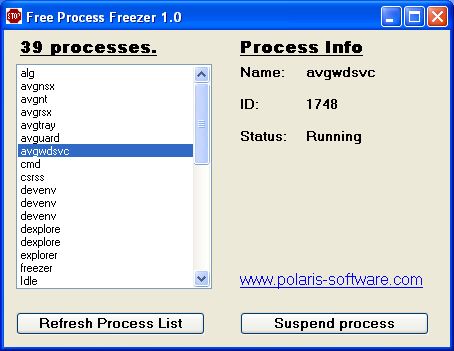 Free Process Freezer 1.0