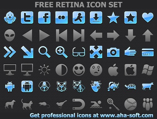 Free Retina Icon Set 2013.1