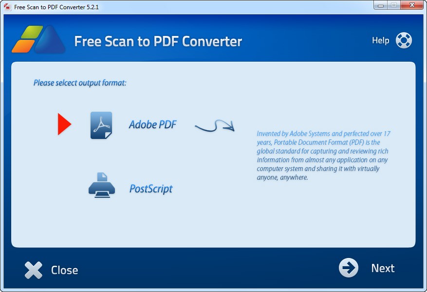 Free Scan to PDF Converter 5.3.1