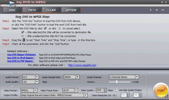Free Sog dvd to mpeg ripper 5.1