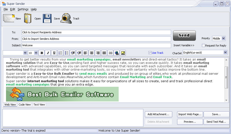 free super email marketing software 6.1.0