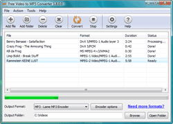 Free Video to MP3 Converter 1.8.0.0