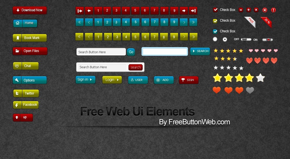 Free Web Ui Elements 1.0