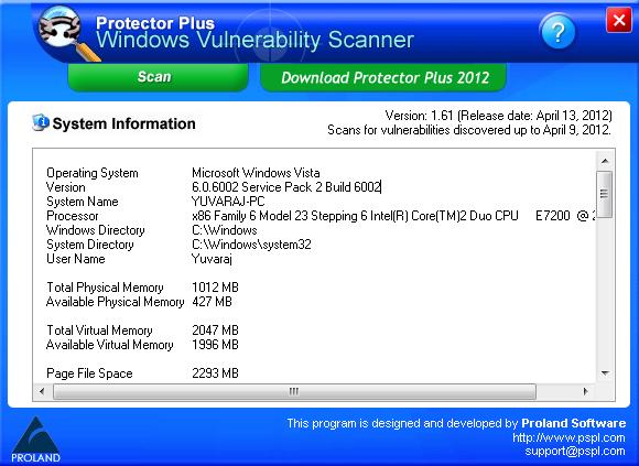 Free Win Vulnerability Scanner 2.03