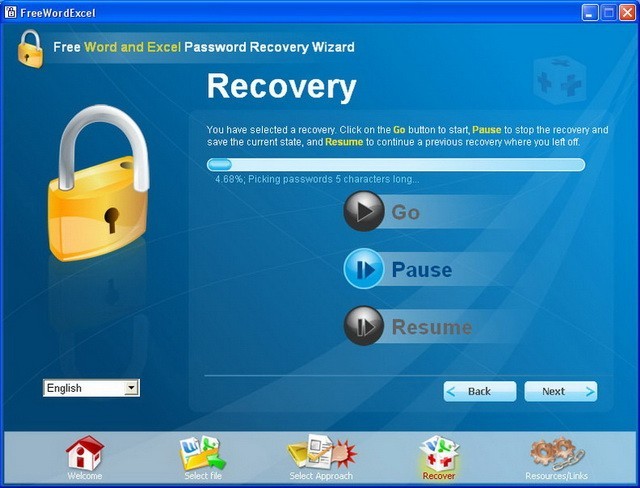 FREE Word Excel password recovery Wizard 2.1