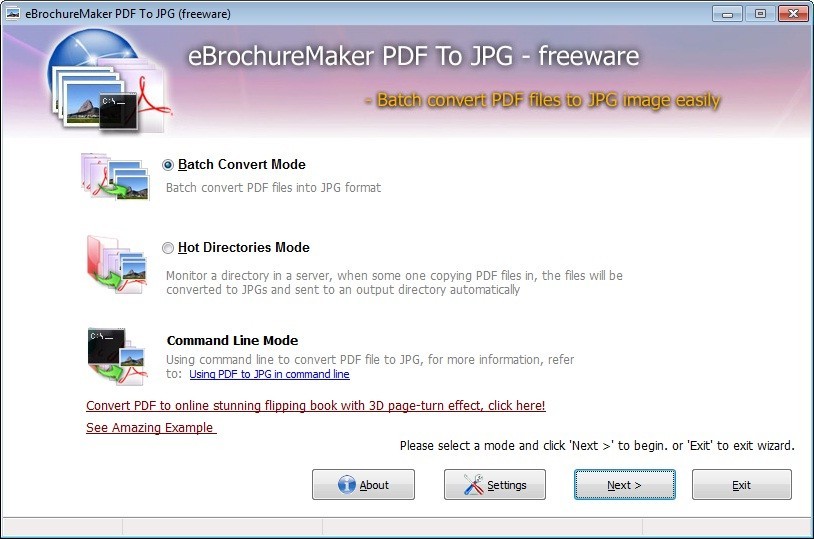 Freeware EbrochureMaker PDF to FlashBook 1.0