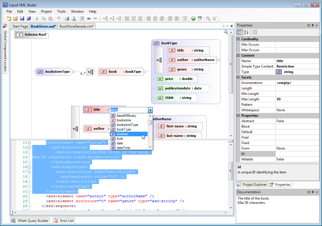 Freeware XML Schema Editor 1.0.4