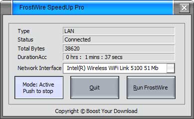 FrostWire SpeedUp Pro 3.4.0