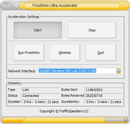 FrostWire Ultra Accelerator 4.2.0