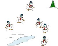 Frosty Goes Skiing Screen Saver 2.4