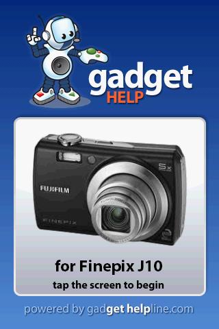 Fuji Finepix J10 - Gadget Help 1.0