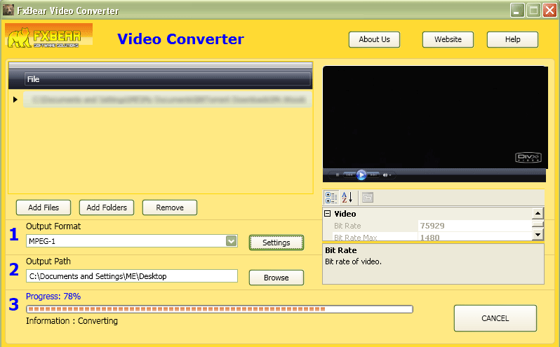 FXBear Video Converter 1