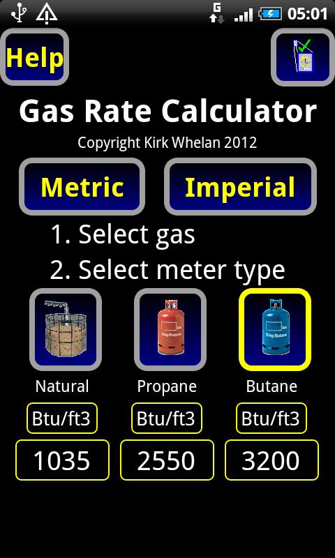 gas rate & cost calculator 1.0