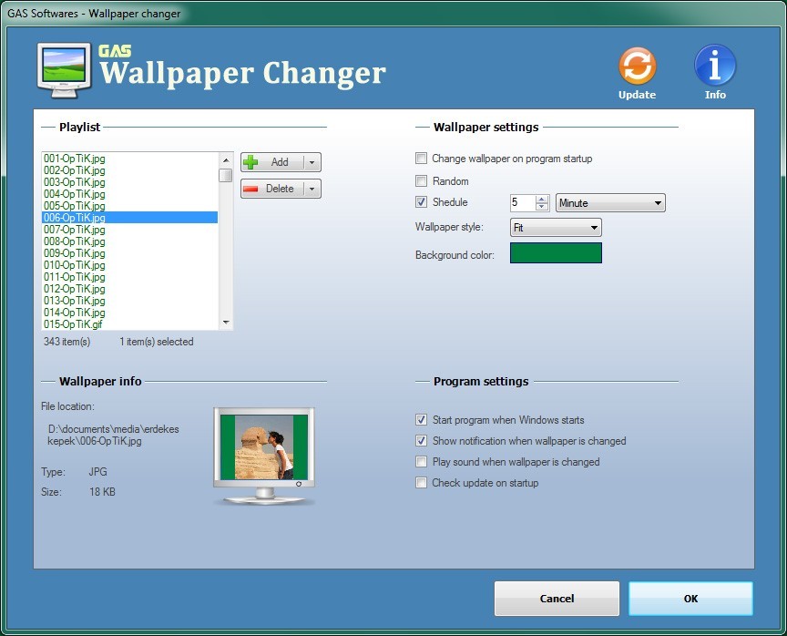 GAS Wallpaper Changer 1.1