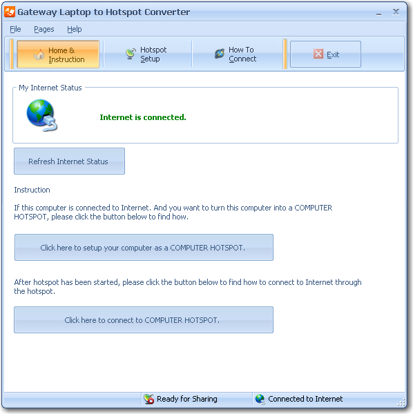 Gateway Laptop to Hotspot Converter 3.2
