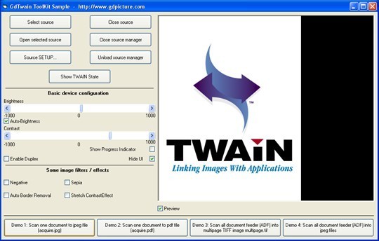 GdTwain OCX TWAIN ActiveX 1.3.1