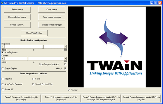 GdTwain Pro SDK 2.0.0