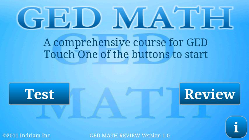 GED Math Review 1.1
