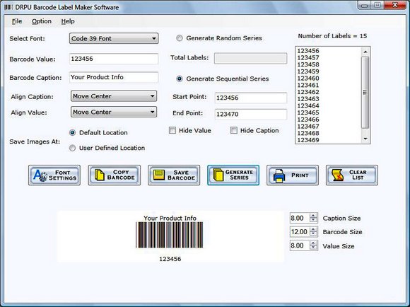 Generate Barcodes 5.0.1.5