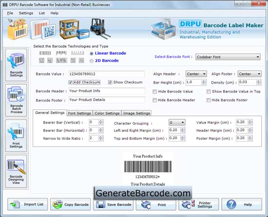 Generate Industrial Barcode 7.3.0.1