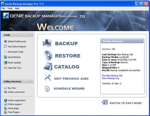 Genie Backup Manager Professional 6.0