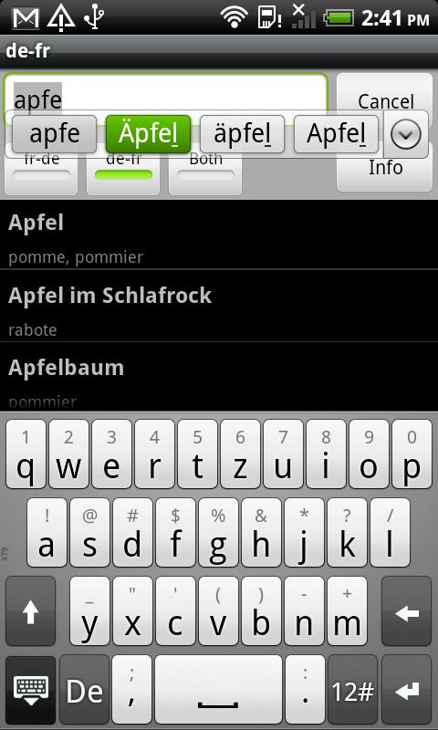 German-French Dictionary 2.4