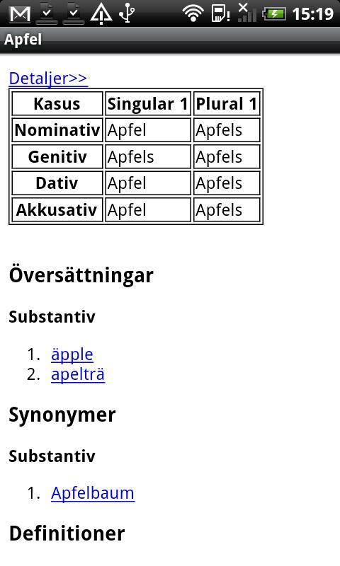 German-Swedish Dictionary 2.4