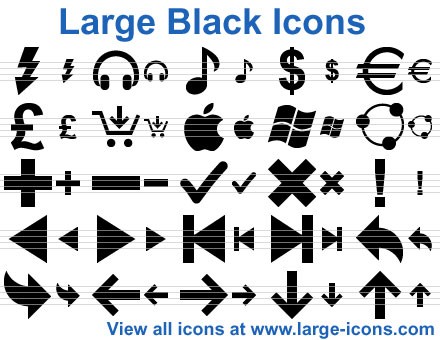 Large Black Icons 4.0.0.1