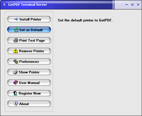 GetPDF Terminal Server 2.21