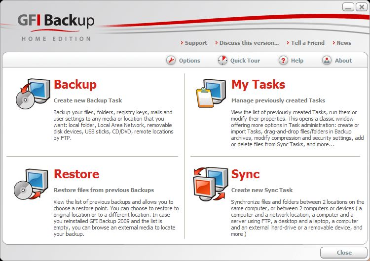 GFI Backup Home Edition 2011