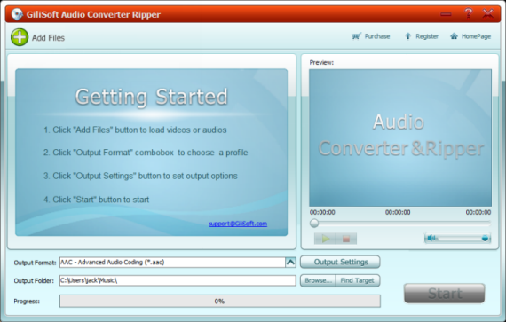 GiliSoft Audio Converter Ripper Free 3.6.8