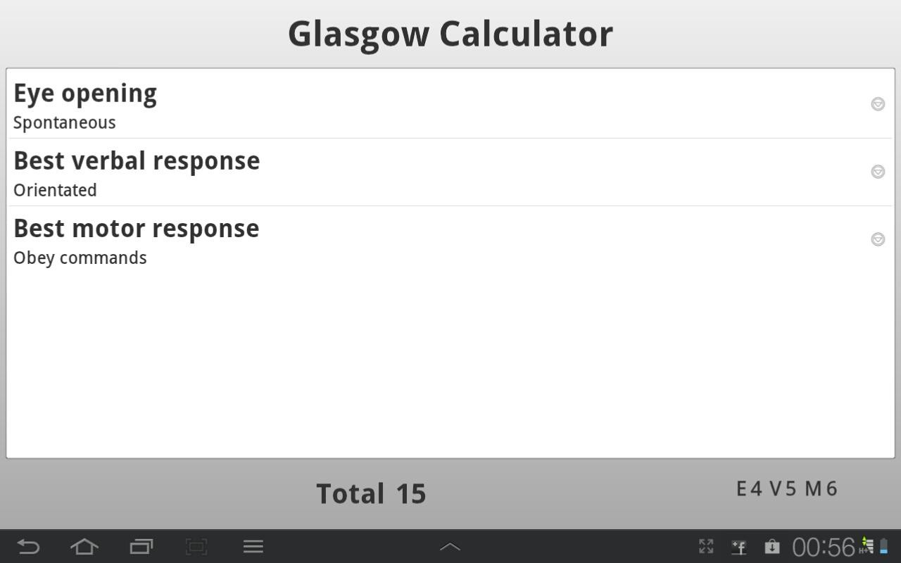 Glasgow Calculator (Ad Free) 1.0