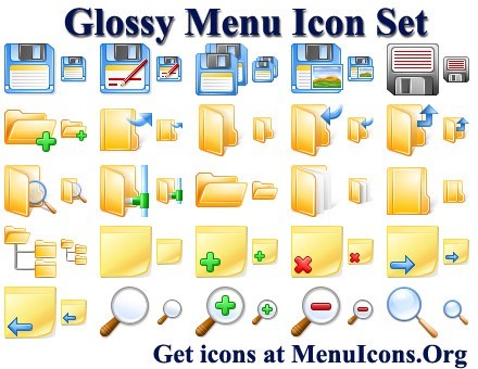 Glossy Menu Icon Set 2013.1