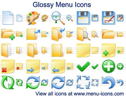 Glossy Menu Icons 2012.1