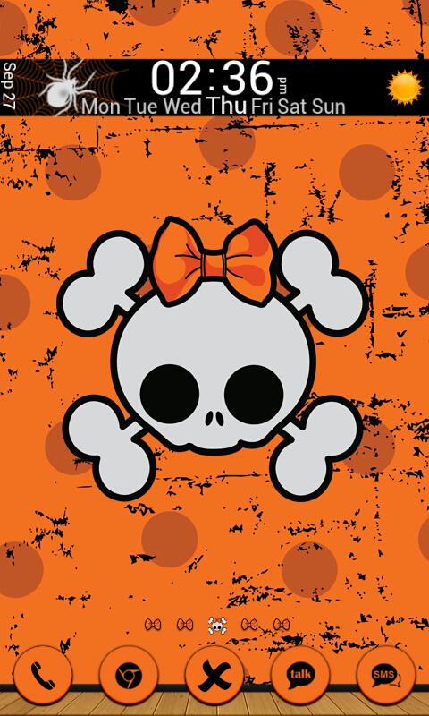 GLX Theme: Cute Haloween Skull 1.21
