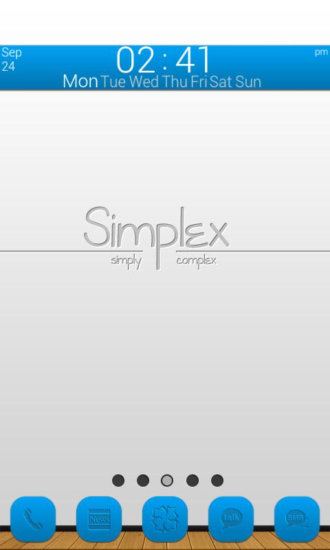 GLX Themes: Simplex Blue 1.21
