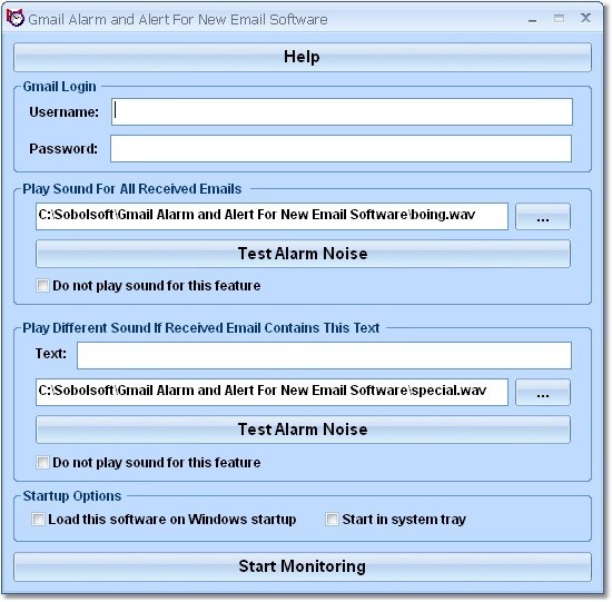 Gmail Alarm and Alert For New Email Software 7.0